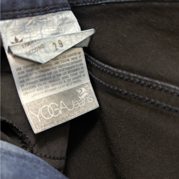 2 Yoga Jeans high rise skinny size 29 black and blue - Picture 6 of 6